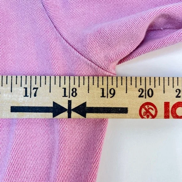Avon Pink Denim Wear It To End It Breast Cancer Crusade Jean Jacket Womens Sz M - Picture 3 of 10